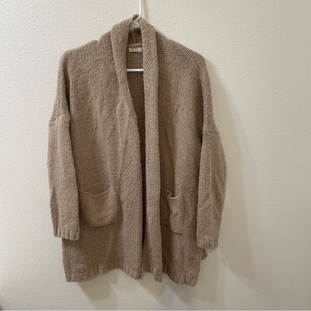 Debut knit cardigan tan medium